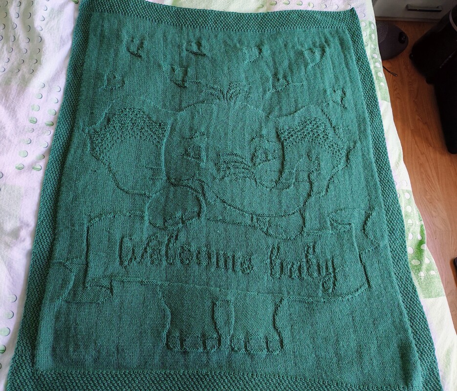 Strickanleitung Babydecke "Welcome baby"