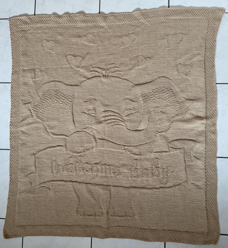 Knitting Pattern babyblanket "Welcome baby"