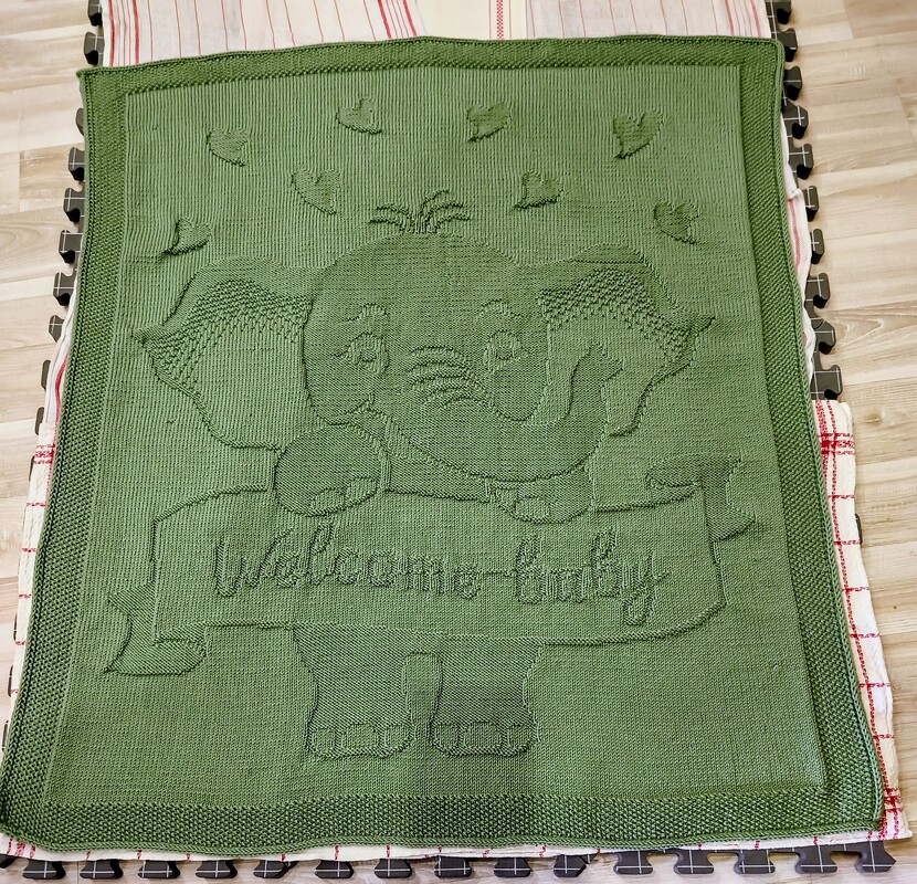 Knitting Pattern babyblanket "Welcome baby"