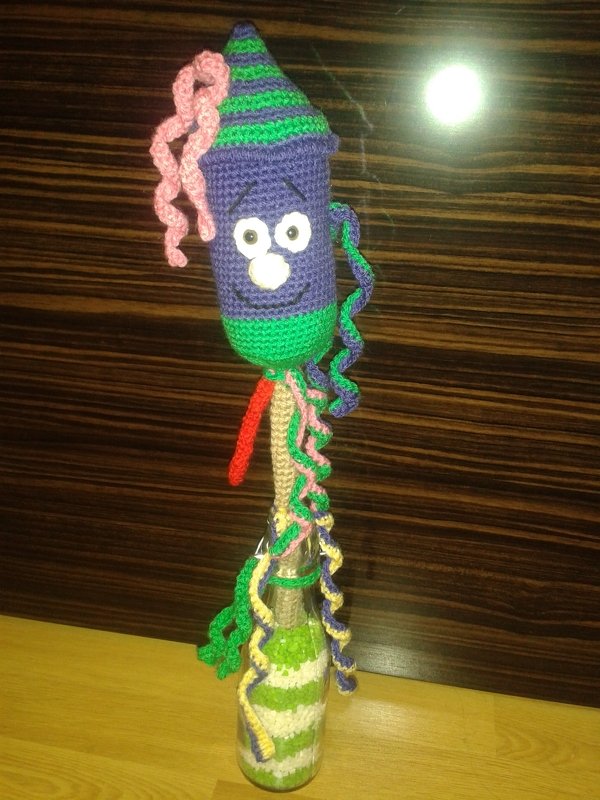 Silvester Rakete -- Häkelanleitung von Haekelkeks®