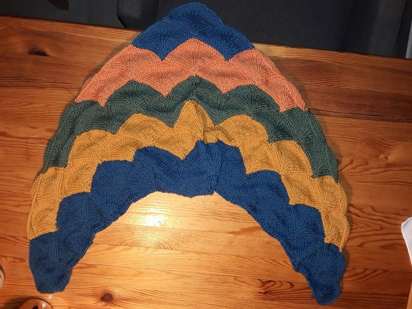 Strickanleitung - Stricktuch mit Muscheln - No.126