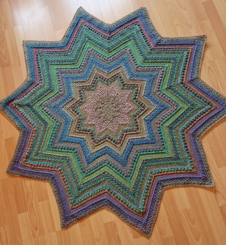 Crochet Pattern Star Shaped Scarf "Persephone"