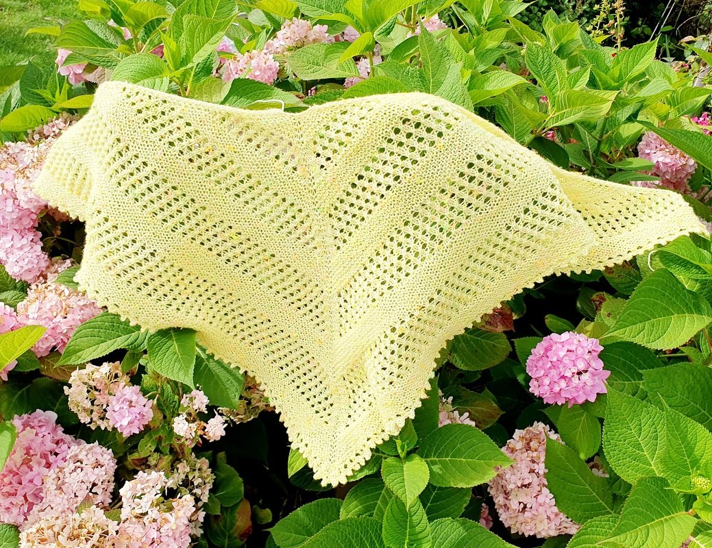 Strickanleitung "My little Sunshine"  ein Tuch in zwei Größen