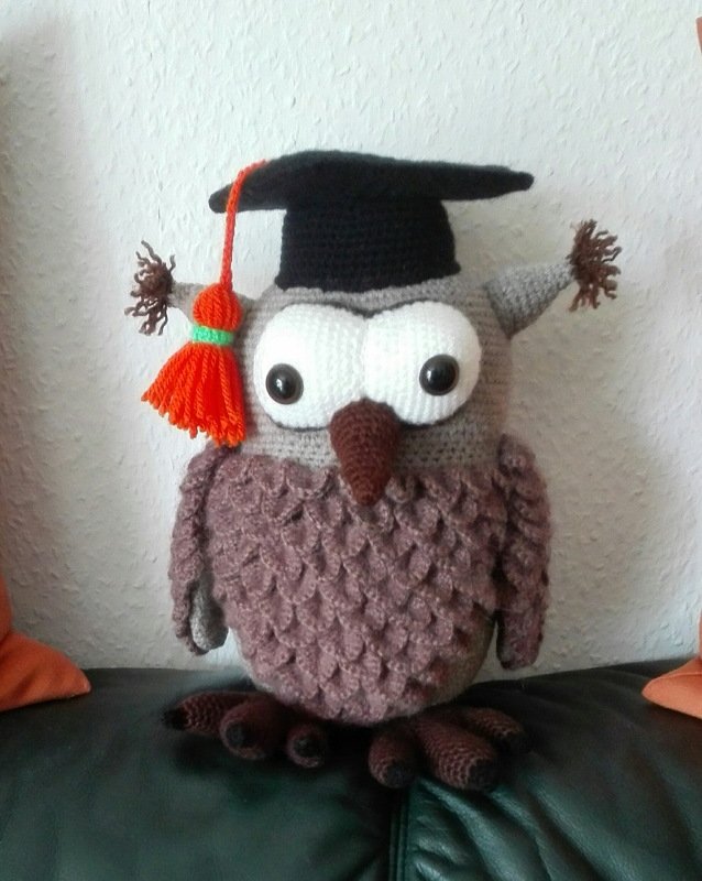 Flauschige Schneeeule Hedwig - H&auml;kelanleitung