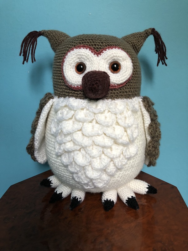 Flauschige Schneeeule Hedwig - H&auml;kelanleitung