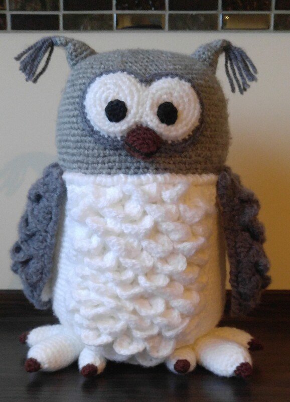 Flauschige Schneeeule Hedwig - H&auml;kelanleitung