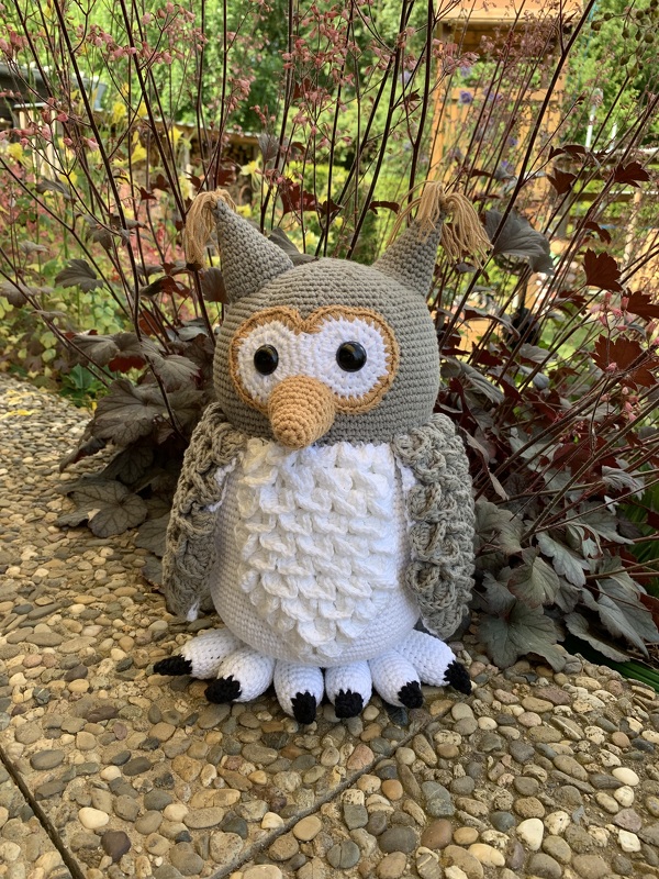Flauschige Schneeeule Hedwig - H&auml;kelanleitung