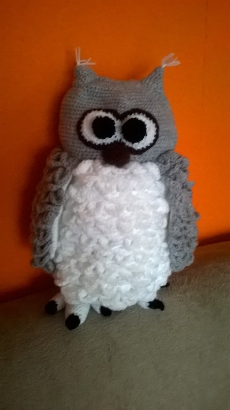 Flauschige Schneeeule Hedwig - H&auml;kelanleitung