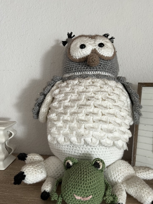 Flauschige Schneeeule Hedwig - H&auml;kelanleitung