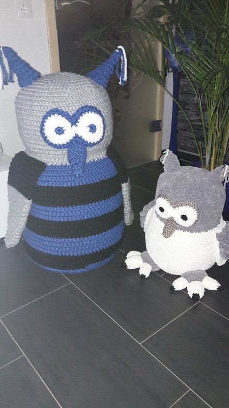 Flauschige Schneeeule Hedwig - H&auml;kelanleitung