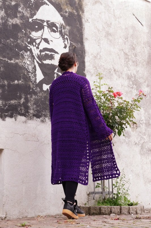 Häkelanleitung Jacke oder Mantel Gina