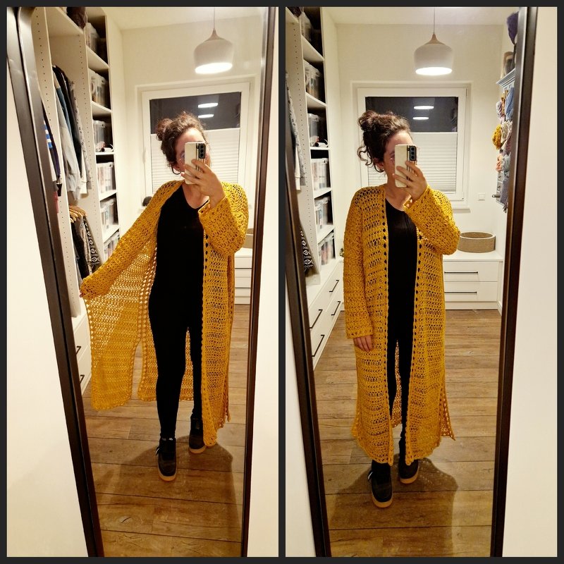 Häkelanleitung Jacke oder Mantel Gina