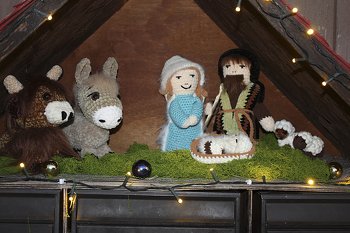 Krippenfiguren Hl. Familie