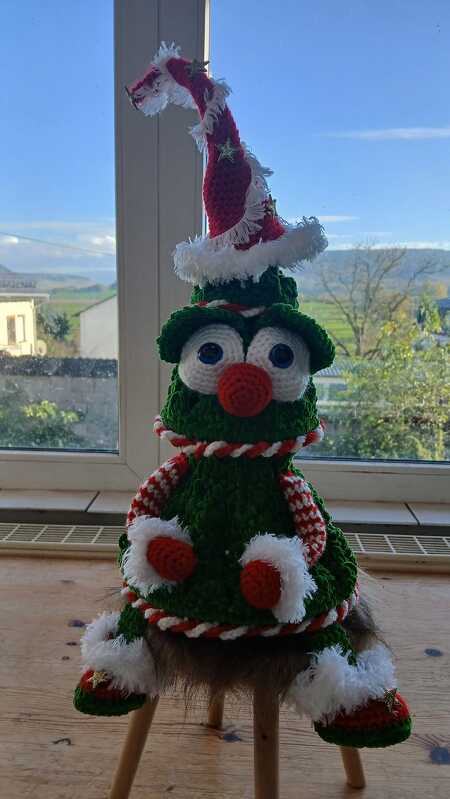 Häkelanleitung lustiger Tannenwichtel