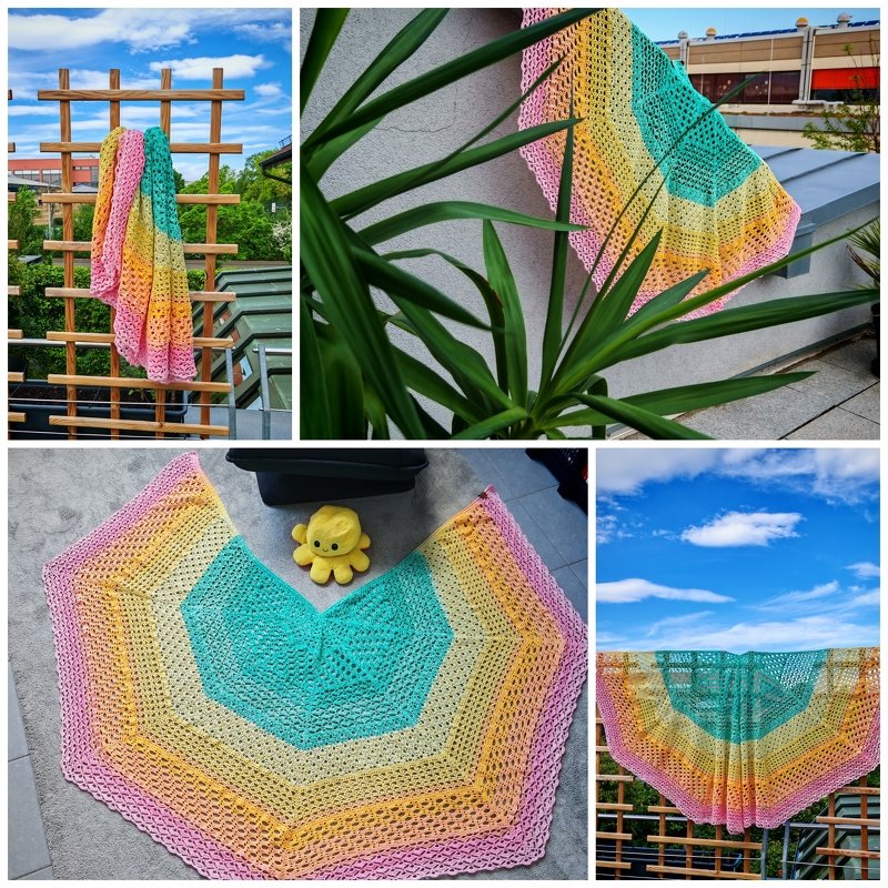 Samelia - Luftiges Mehrecktuch in verschiedenen Varianten - Ponchotuch