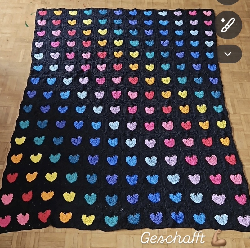 Crochet Heart Blanket - Baby Blanket Crochet Instructions
