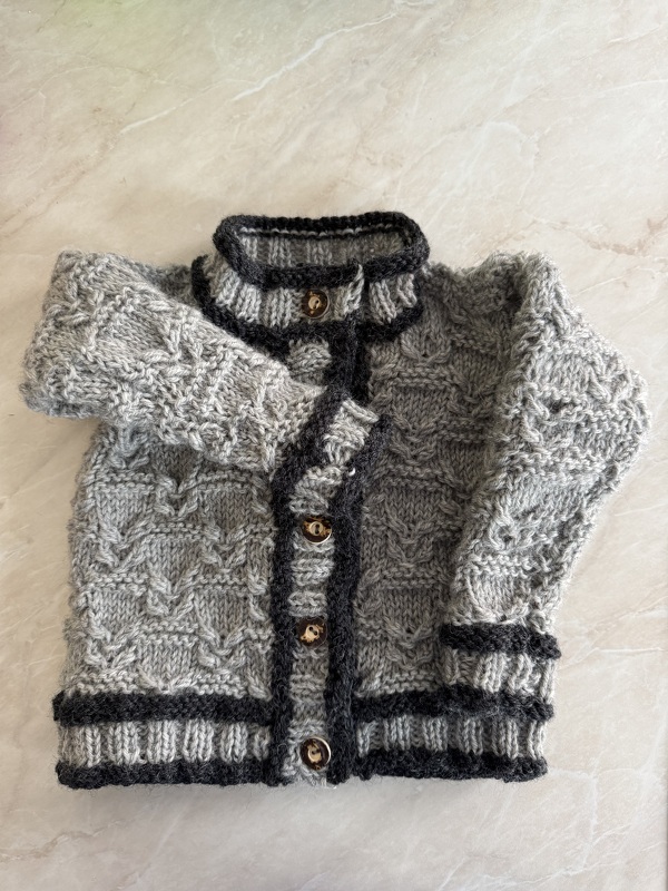 Strickanleitung Kinder(trachten)jacke Gr. 98/104,3-4J reine Schurwolle,PDF,