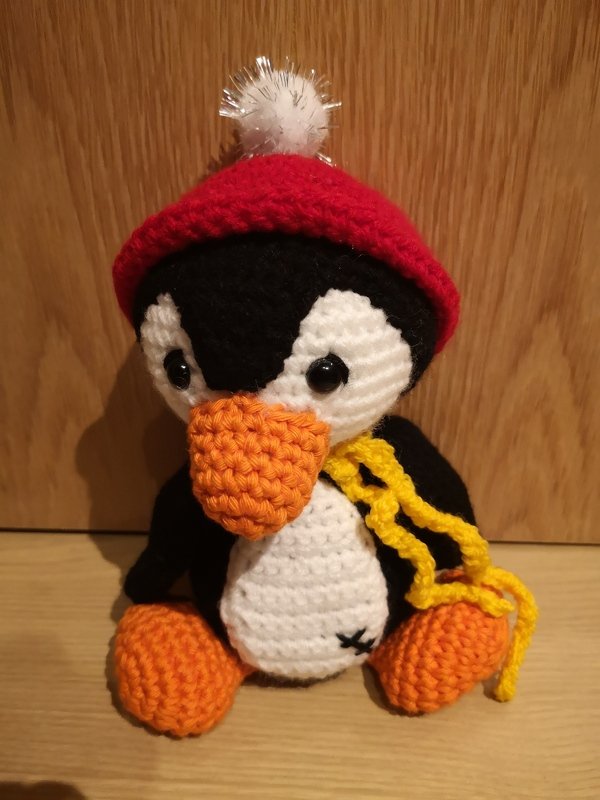 Pinguin Purzel häkeln - Häkelanleitung Anfänger Deutsch