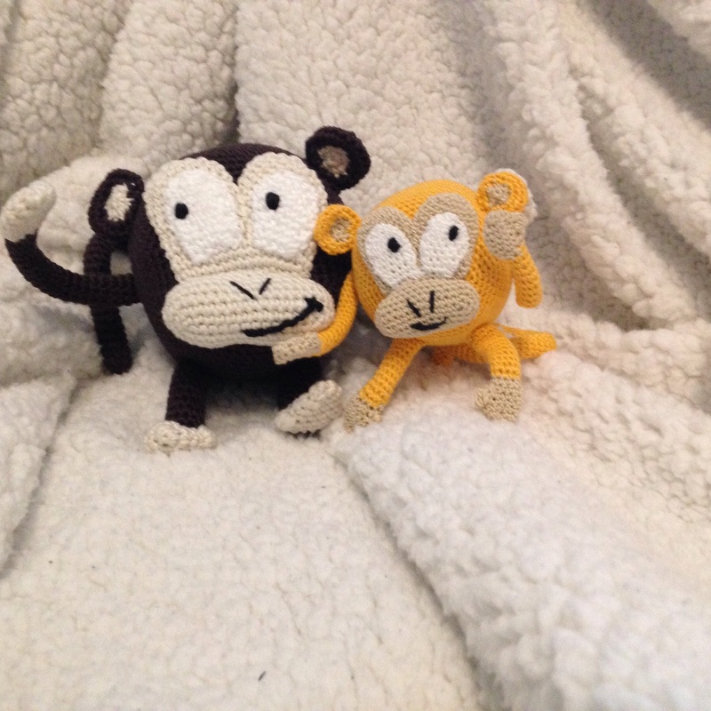 Äffchen Bobby Häkelanleitung - Amigurumi Deko