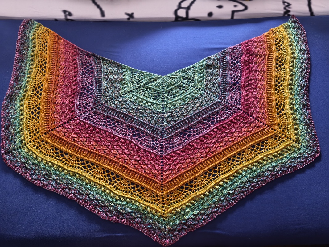 Pentagon-scarf „Tisca BE“ – crochet pattern