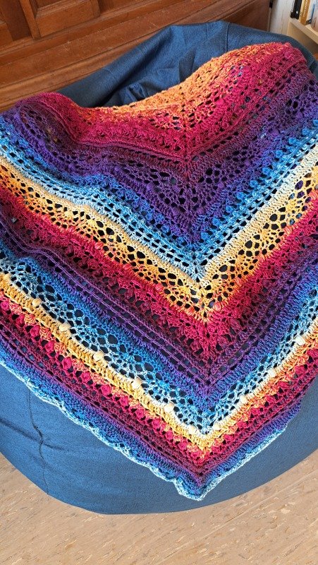 Crochet Pattern Triangular Scarf "Nemea"