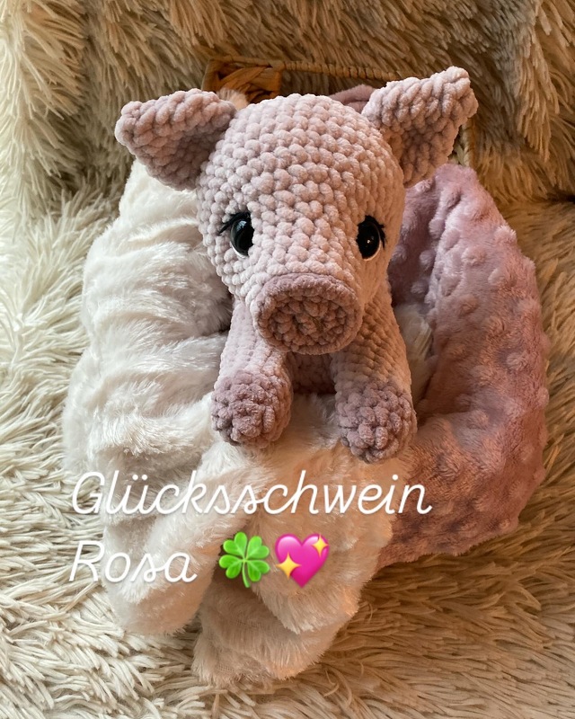 Glücksschwein Rosa