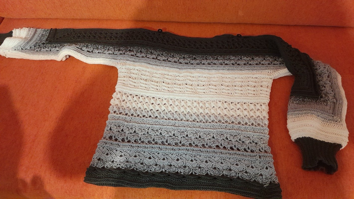 1-Bobbel-Pullover Vanilla Spirit, Häkelanleitung