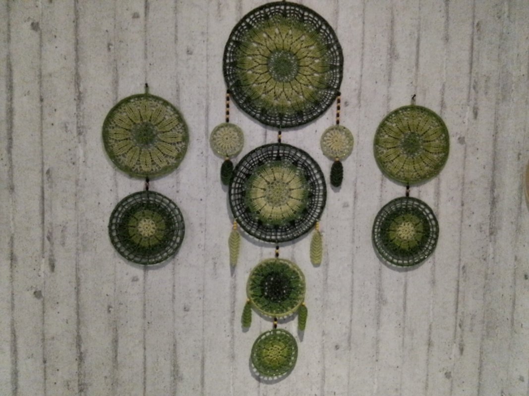 H&auml;kelanleitung Traumf&auml;nger &quot;Harmony&quot; / Dreamcatcher / Mandala