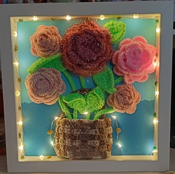 #Geburtstag
Die Rosen sind schnell gehäkelt und immer eine Überraschung 👍
