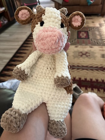 This lovey turned out so cute! I made it for a baby, so I skipped the safety eyes and stitched them on instead. Love this pattern!