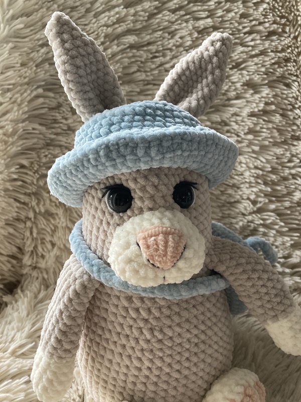 Hase Bommel Häkelanleitung