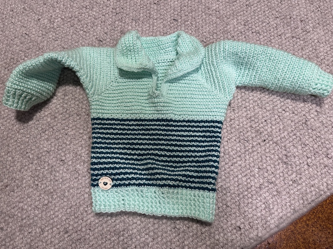 Baby &amp; children's sweater “Casual” (Raglan, seamless, sizes: 0 m. – 5 y.)