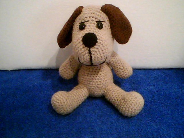 Kleiner Hund Amigurumi Häkelanleitung 20cm groß