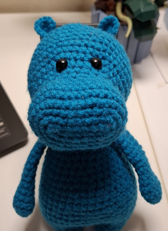 Häkelanleitung Nilpferd – Amigurumi Hippo PDF – Häkelmuster Stofftier