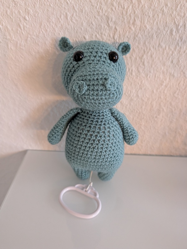 Häkelanleitung Nilpferd – Amigurumi Hippo PDF – Häkelmuster Stofftier