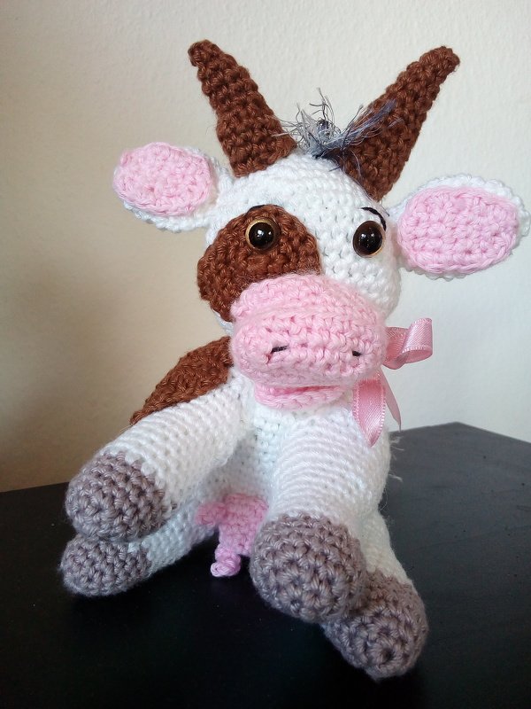 Häkelanleitung Kuh - Kälbchen