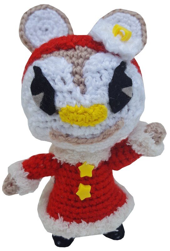 Kostenlose Häkelanleitung Weihnachts-Eichhörnchen Trita