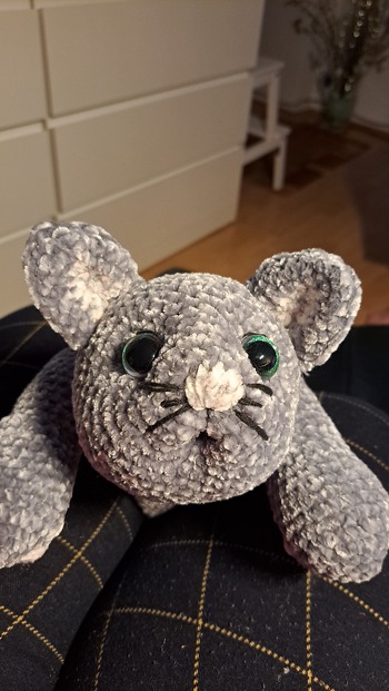 Die Anleitung war gut beschrieben, ich bin gut zurecht gekommen.
Mit der Katze wird ordentlich gekuschelt.
So sollte es ja auch sein.