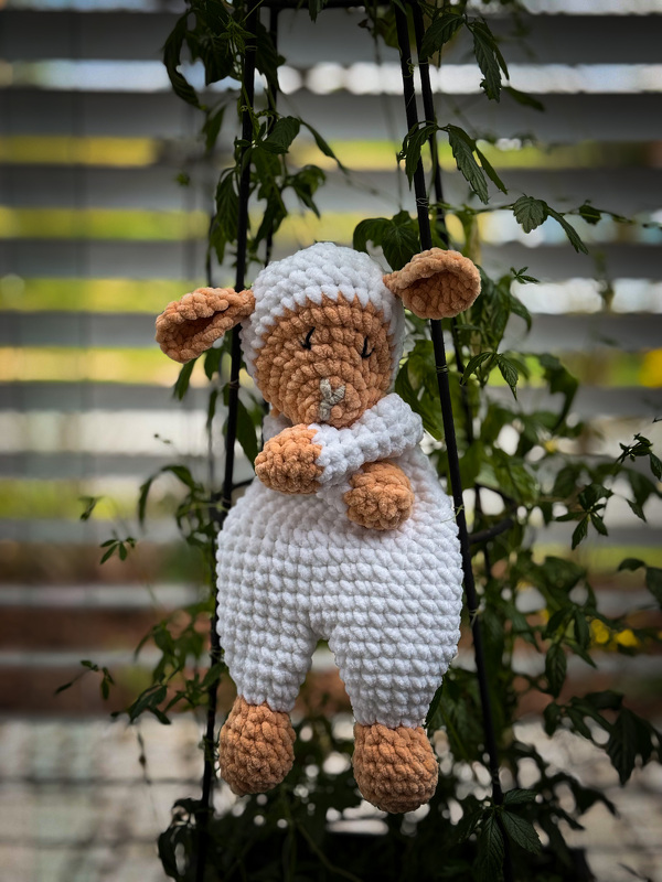 Schaf Schmusetuch Häkelanleitung  – Baby Schnuffeltuch,  Kuscheltier