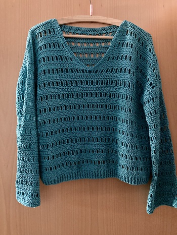 Hat gut geklappt, super Anleitung! 👍🏼
#sweater #häkeln