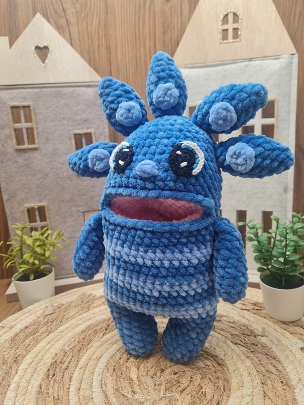 Häkelanleitung Sorgenmonster/Wunscherfüller Oskar