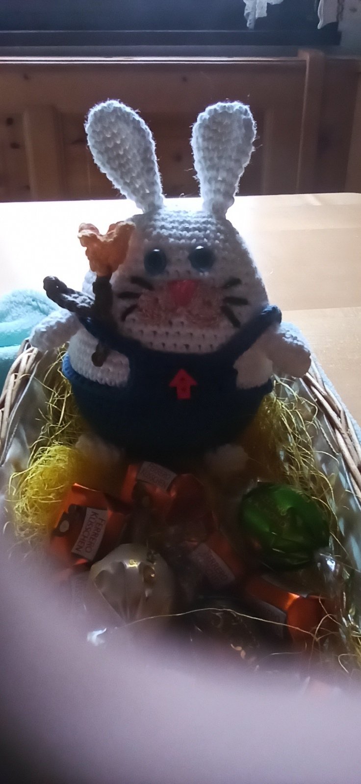 Easy Crochet Pattern | Spring Bunny Amigurumi in Overalls