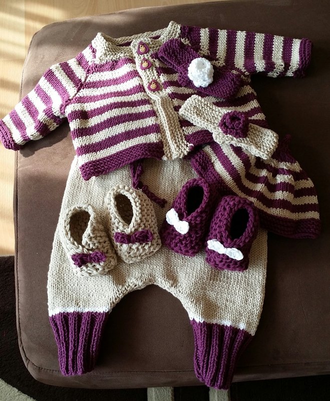 Babyset "Leonie" - Jacke und Mütze