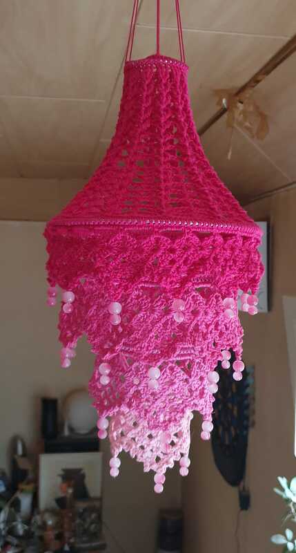 Häkelanleitung Lampion "boho chic"