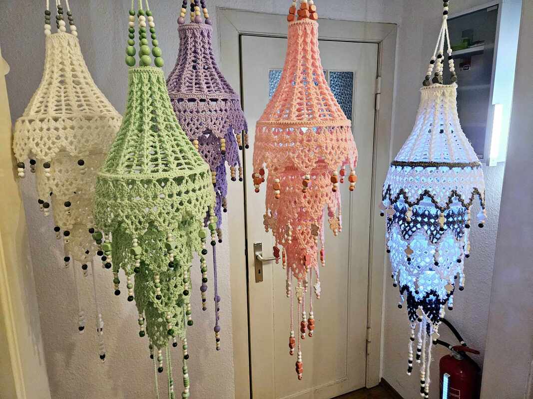 Häkelanleitung Lampion "boho chic"