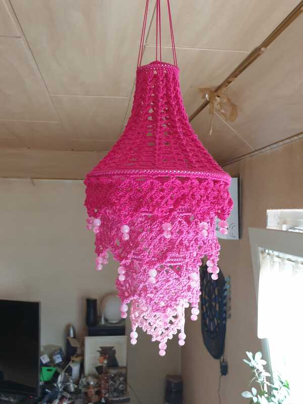 Häkelanleitung Lampion "boho chic"