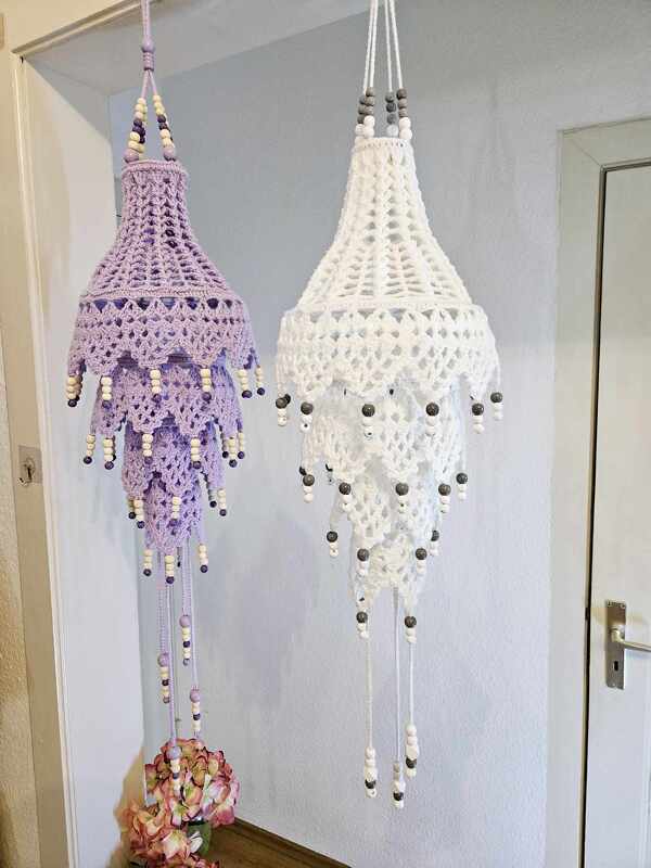 Häkelanleitung Lampion "boho chic"