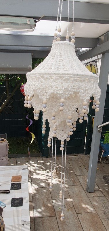Häkelanleitung Lampion "boho chic"