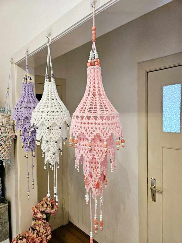 Häkelanleitung Lampion "boho chic"