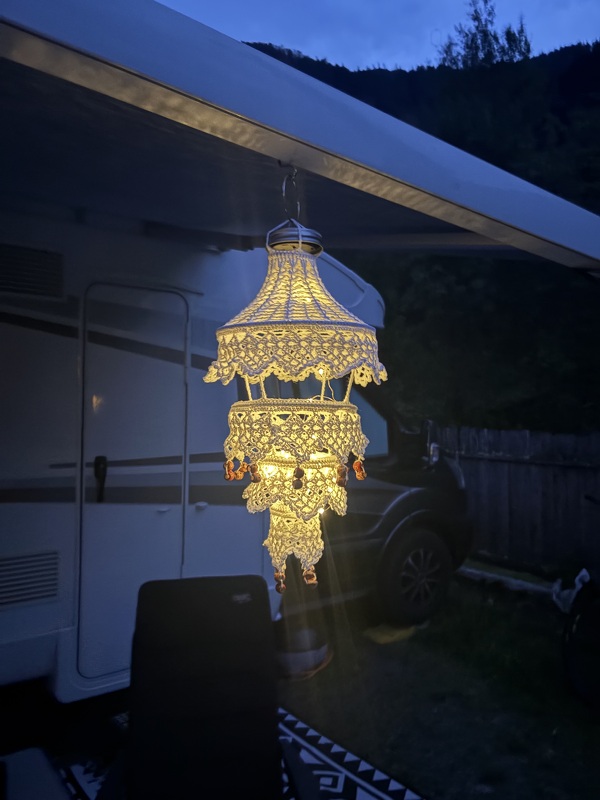 Häkelanleitung Lampion "boho chic"